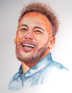 Neymar pinturas de retratos