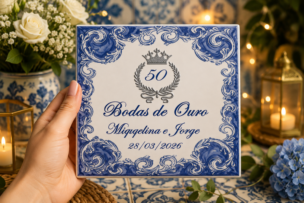 Lembranças Bodas de ouro.
