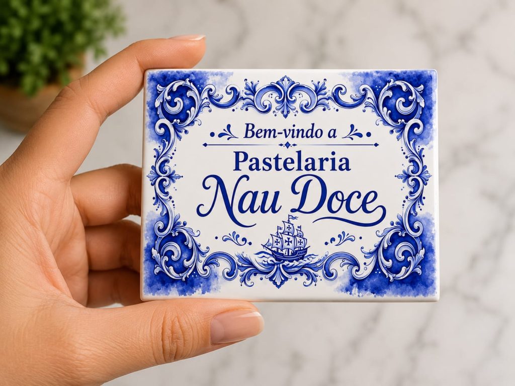 Lembranças azulejos cerâmicos